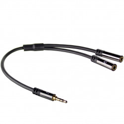 Cable divisor audio ewent jack 35mm