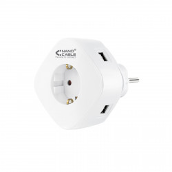 Cargador usb nanocable con enchufe integrado