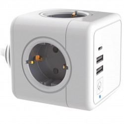 Regleta enchufes silver electronics e block 4