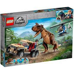 Lego jurassic park persecucion dinosaurio carnotaurus