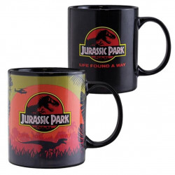 Taza termica paladone jurassic park logo