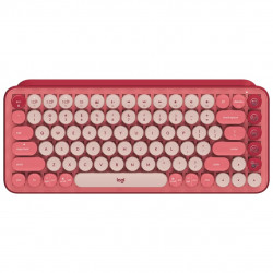 Teclado logitech pop keys heartbreaker rosa