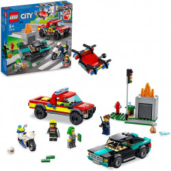 Lego city rescate bomberos y persecucion