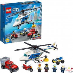 Lego city policia persecucion en helicoptero