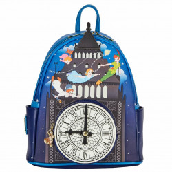 Mini mochila con reloj luminoso loungefly