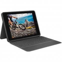 Funda logitech rugged folio negro con