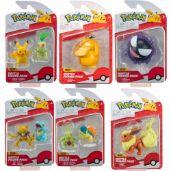 Pack 6 figuras boti pokemon batalla