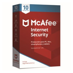 Antivirus mcafee internet security 10 dispositivos