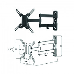 Soporte articulado pared phoenix tv monitor