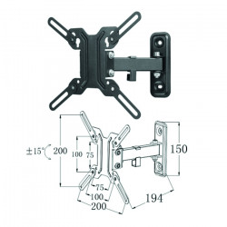 Soporte articulado pared phoenix tv monitor