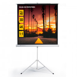 Pantalla manual tripode videoproyector phoenix 80pulgadas