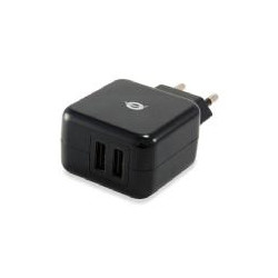 Cargador conceptronic 5v 2xusb 1a enchufes