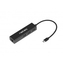 Adaptador natec buttwefly usb c a rj45