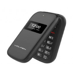 Telefono volfen flip negro dual doble