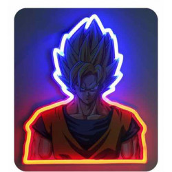Goku mural neon 30 cm dragon