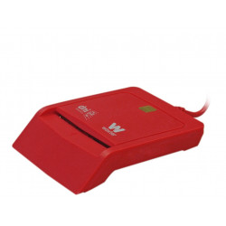 Lector dni electronico woxter rojo
