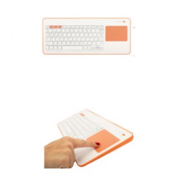 Teclado inalambrico silver ht kb blanco