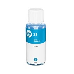 Botella tinta hp 31 cian 70ml