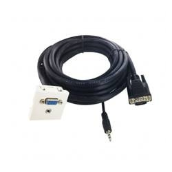 Placa pared cajetin vga audio