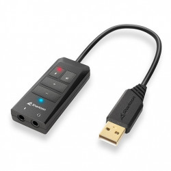 Tarjeta sonido sharkoon sb2 usb 2x35mm