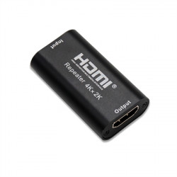 Repetidor hdmi nanocable hembra hembra negro