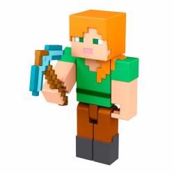 Figura mattel minecraft alex con accesorios