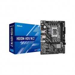 Placa base asrock 1700 h610m hdv m2