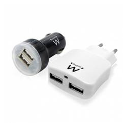 Kit carga usb ewent hogar y
