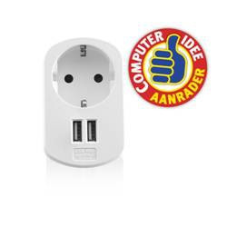 Cargador usb ewent 2 puertos 155w