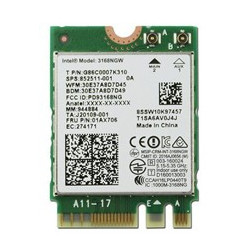 Tarjeta red wifi intel 3168 1x1ac