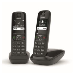 Telefono inalambrico gigaset as690 duo negro