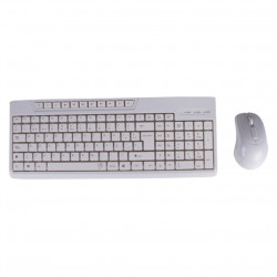 Kit teclado raton blanco black