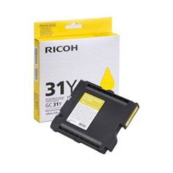 Cartucho gel ricoh 405691 amarillo gc 31y