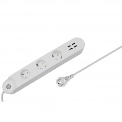 Regleta inteligente denver shp 300v 4x usb