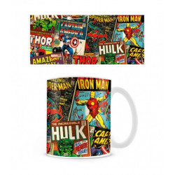 Taza pyramid marvel portada marvel superheroes